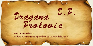 Dragana Prolović vizit kartica